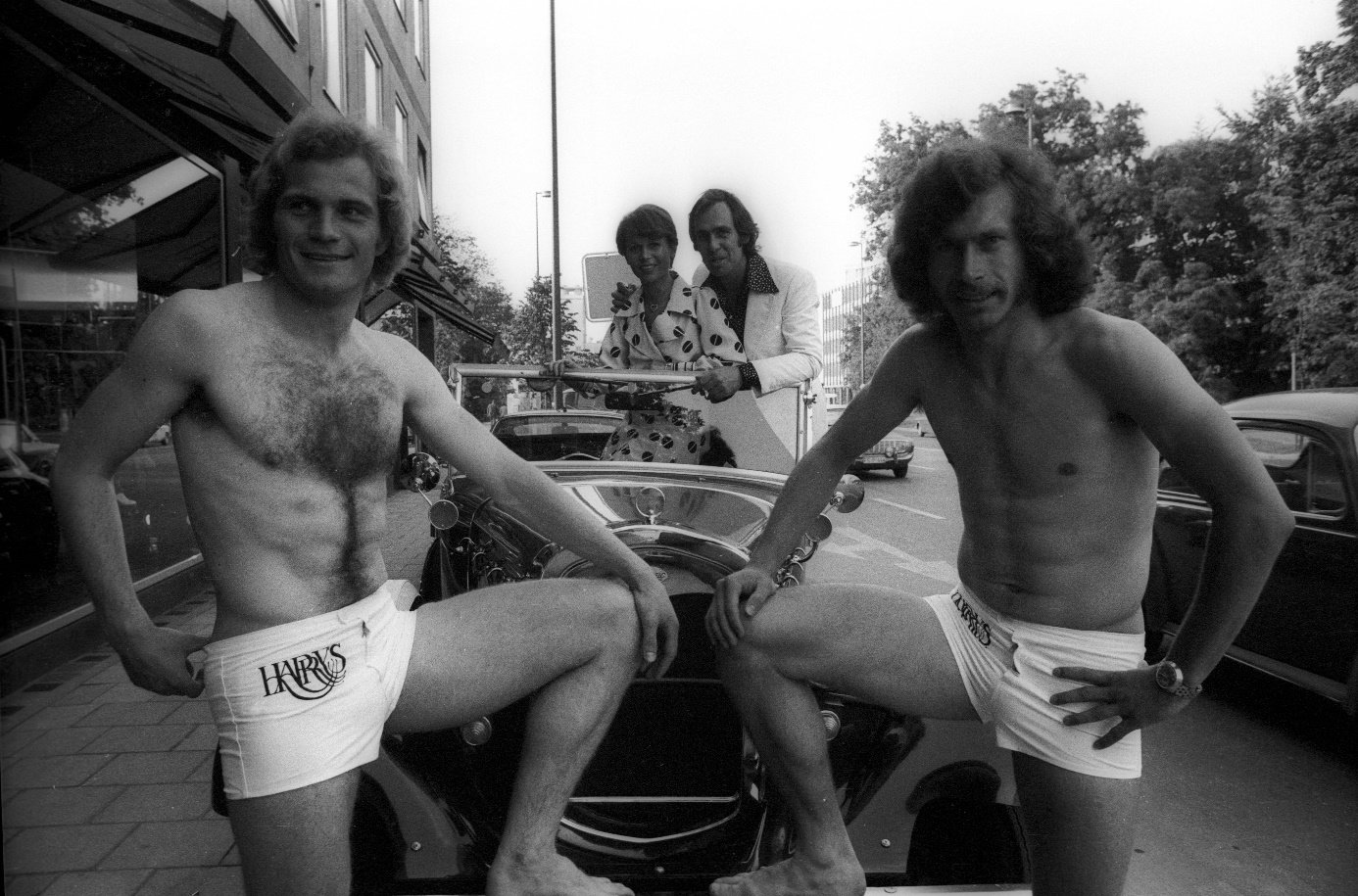 Uli Hoeneß und Paul Breitner mit dem SWAG der 70er Jahre