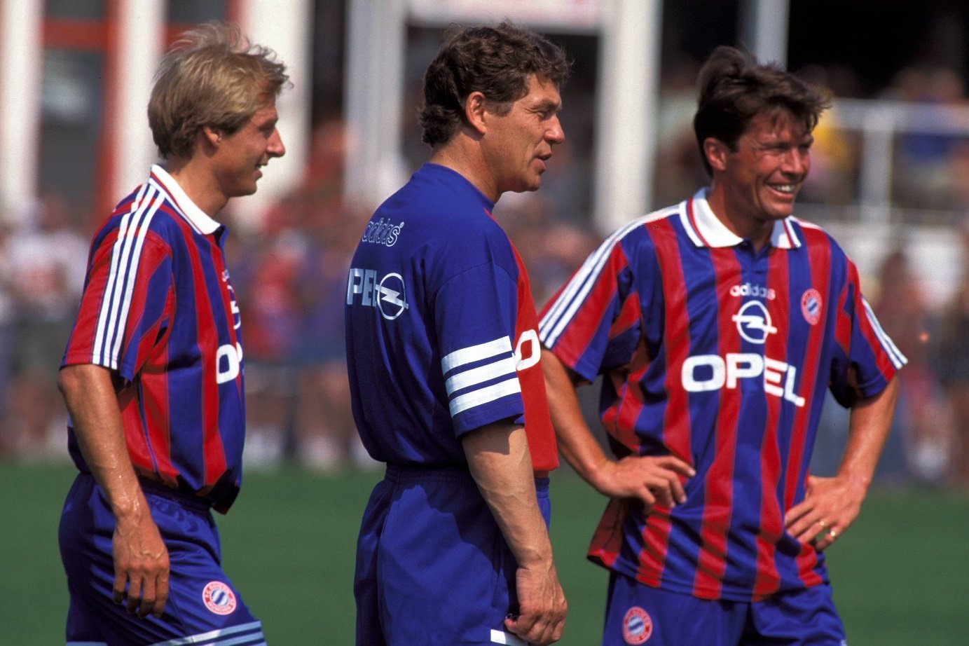 Jürgen Klinsmann, Otto Rehhagel and Lothar Matthäus at FC Bayern in 1995